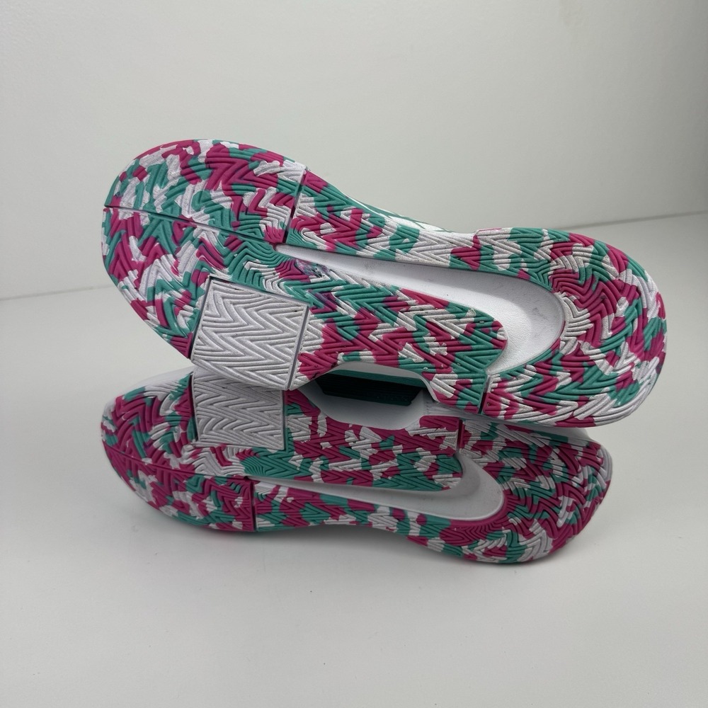 Nike Zoom Challenge Womens 12 Pickleball Court Shoe White Pink Retro FQ4155-101 - Picture 6 of 11